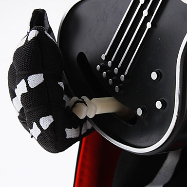 Танцы и играть на гитаре черепа с музыкой для Hoween Prty бюро украшения (4x)