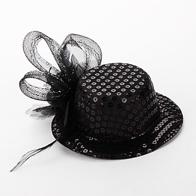 Хэллоуин блестками мини шляпа Fedor с заколки для костюма партии (разных цветов)