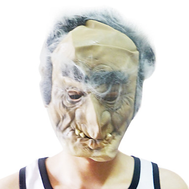 Лысый Большой Нос Маска Старый человек с головой крышка для Хеллоуин костюм участника