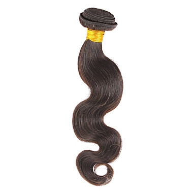 14 "100% человеческих волос объемной волны Natural Black выдвижения волос