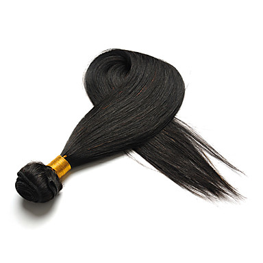 H6005AZ 12 "1шт Natural Black Бразильский Виргинские Прямые Переплетается Волосы