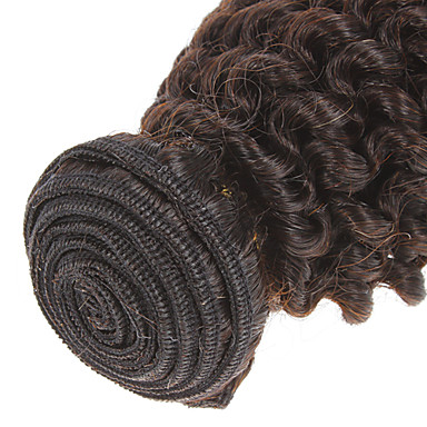 20 "100% человеческих волос кудрявый Вьющиеся Natural Black Расширение волос