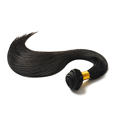 H6005AZ 12 "1шт Natural Black Бразильский Виргинские Прямые Переплетается Волосы