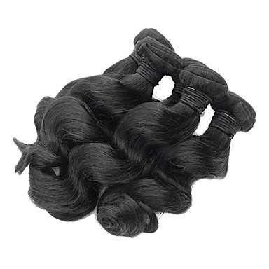 3шт Малайзии Богородицы освобождает волну класс 5А волос Weave 10inch Natural Black
