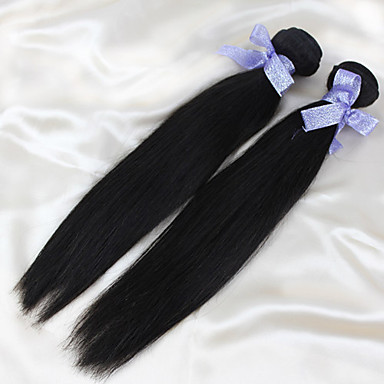 3шт 5А Необработанные волос Natural Color 24inch бразильского Виргинские Straight человеческие волосы соткет