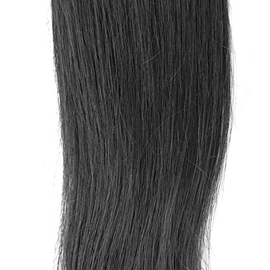 1шт 16 дюймов Natural Black Прямо Китайский Weave волос девственницы