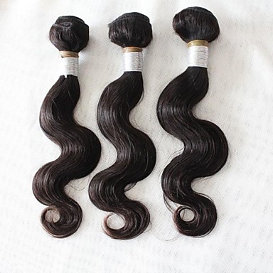 5А бразильского Виргинские Реми выдвижения волос 100% Сырье человеческих волос Уток Natural Color объемная волна 16inches