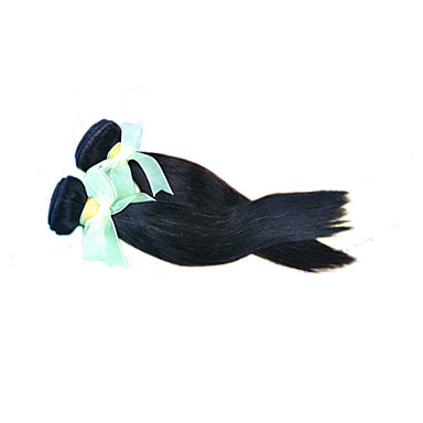 20inch Remy индейца 100% шелк человеческих волос прямой Великой 5А Наращивание волос / соткать
