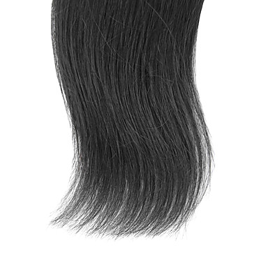 1шт 8inch Natural Black Прямо Китайский Weave волос девственницы