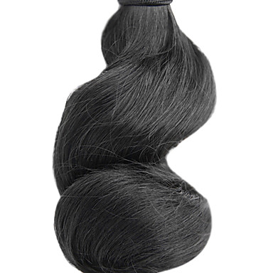 3шт бразильского Виргинские освобождает волну волос Weave класс 5А 20inch Natural Black