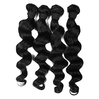 3pcs/lot Королева волос 14 +16 +18 "Переплетается перуанский волос Смешанный Длина волос