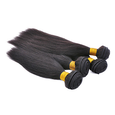 3Bundle/Lot 16 дюймов Прямо королева Weave кутикулы неприсоединения 5А класс бразильского Виргинские волос