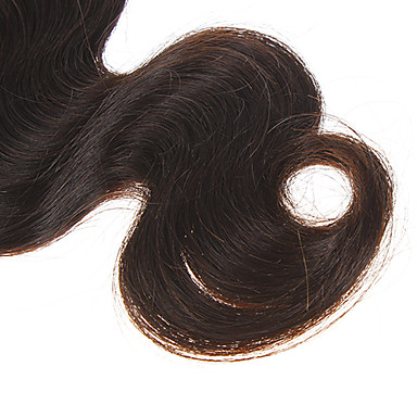 16 "100% человеческих волос объемной волны Natural Black выдвижения волос