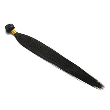 H6005AZ 18 "1шт Natural Black Бразильский Виргинские Прямые Переплетается Волосы