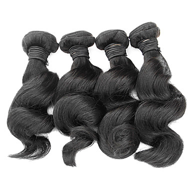 1шт 20inch Natural Black освобождает волну бразильского Виргинские волос Weave