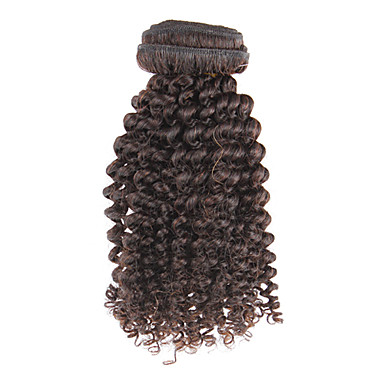 14 "100% человеческих волос кудрявый Вьющиеся Natural Black Расширение волос