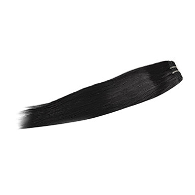 20inch Remy индейца 100% человеческий шелковые волосы прямые большое наращивание волос 5а / ткать