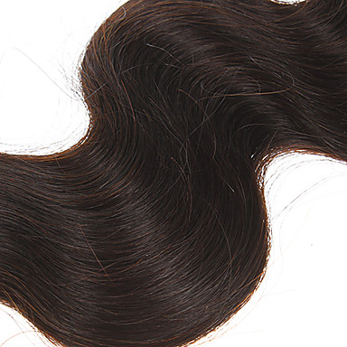 24 "100% человеческих волос объемной волны Natural Black выдвижения волос
