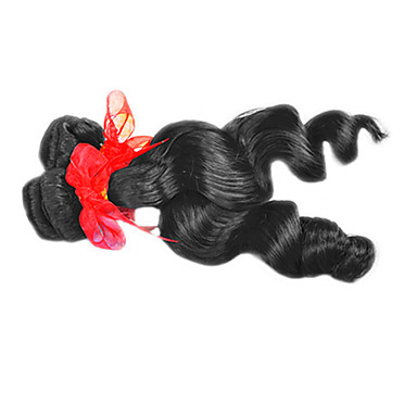 20inch 100% Человеческие волосы Remy индейца свободная волна Великой 5А Наращивание волос / соткать