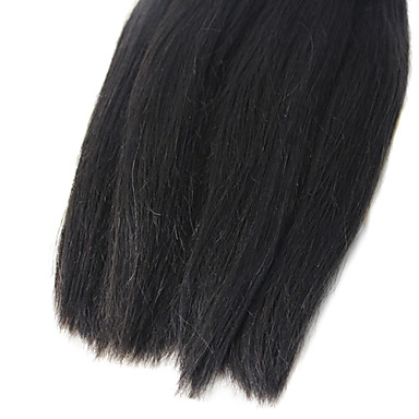 16 "100% бразильский человека Natural Black Прямо Наращивание волос