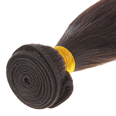 16 "100% человеческих волос прямой Natural Black Расширение волос