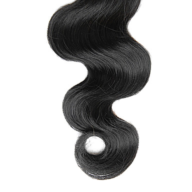 4шт 22inch Natural Black Объемная волна монгольского Weave волос девственницы Связки