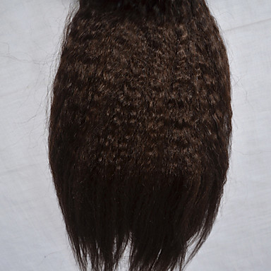 18INCH 100% перуанский человеческих волос Remy Kinky Straght Великой 5А Наращивание волос / соткать