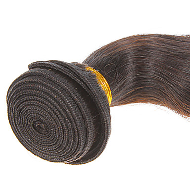 14 "100% человеческих волос объемной волны Natural Black выдвижения волос