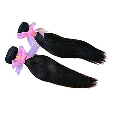 20inch Remy индейца 100% человеческий шелковые волосы прямые большое наращивание волос 5а / ткать