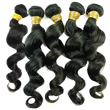 3pcs/lot Королева волос 14 +16 +18 "Переплетается перуанский волос Смешанный Длина волос