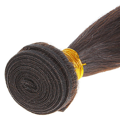 12 "100% человеческих волос прямой Natural Black Расширение волос