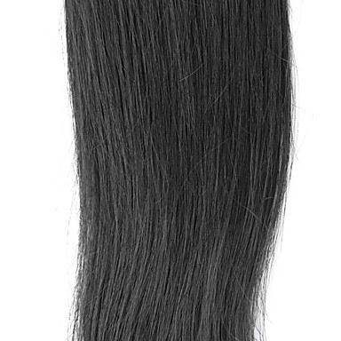 1шт монгольский девственницы прямых волос Weave класс 5А 8inch Natural Black