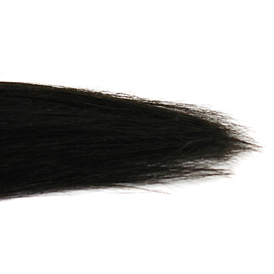 12 "100% человеческих волос прямой Natural Black Наращивание волос (может быть крашение)