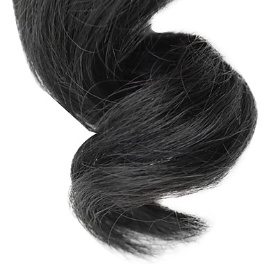 4шт 20inch Natural Black Свободные волны бразильские Weave волос девственницы Связки