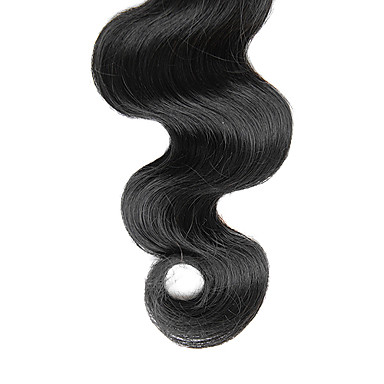 4шт 26inch Natural Black Объемная волна монгольского Weave волос девственницы Связки