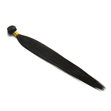 H6005AZ 14 "1шт Natural Black Бразильский Виргинские Прямые Переплетается Волосы