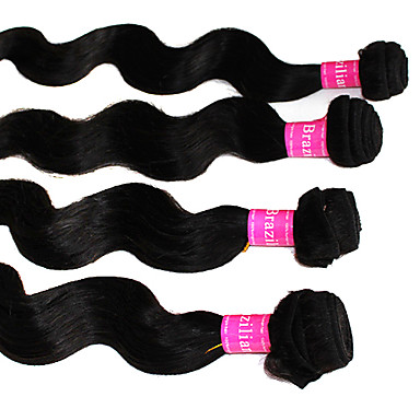 4A бразильского Виргинские объемная волна утка человеческих волос Расширения (20 дюймов)