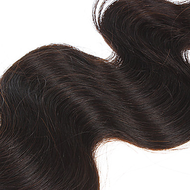 20 "100% человеческих волос объемной волны Natural Black выдвижения волос