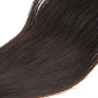 12 "100% человеческих волос прямой Natural Black Расширение волос