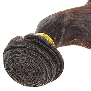 16 "100% человеческих волос объемной волны Natural Black выдвижения волос