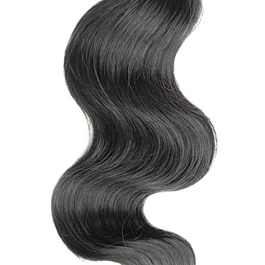 1шт 22inch Natural Black Объемная волна Китайский Weave волос девственницы