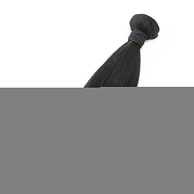 3шт монгольский девственницы прямых класс 5А волос Weave 14inch Natural Black