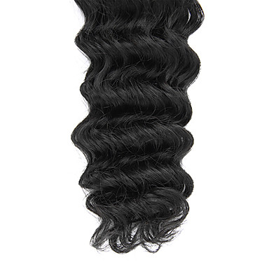 3шт Малайзии Богородицы глубокая волна класс 5А волос Weave 20inch Natural Black