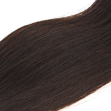 16 "100% человеческих волос прямой Natural Black Расширение волос