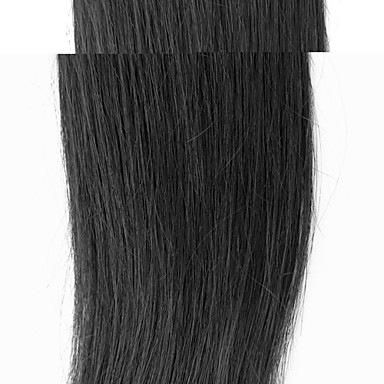 1шт 20inch Natural Black Прямо Китайский Weave волос девственницы