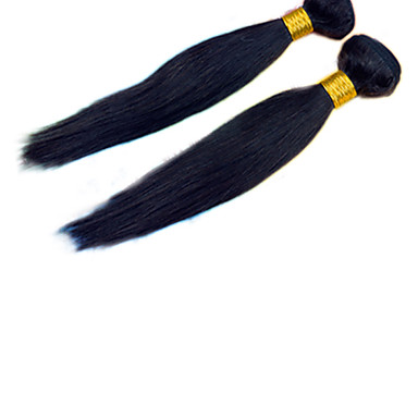 20inch Remy индейца 100% шелк человеческих волос прямой Великой 5А Наращивание волос / соткать