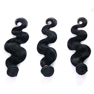 Блестящий Малайзии объемная волна 100% Remy человеческих волос 22inch 3шт