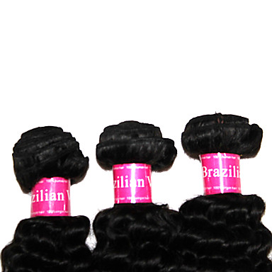 4А бразильского Виргинские фигурные волны утка человеческих волос Расширения (16 дюйма)