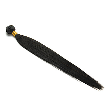 H6005AZ 16 "1шт Natural Black Бразильский Виргинские Прямые Переплетается Волосы
