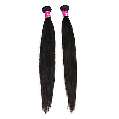 4А бразильского Виргинские естественная прямая утка человеческих волос Расширения (16 дюйма)